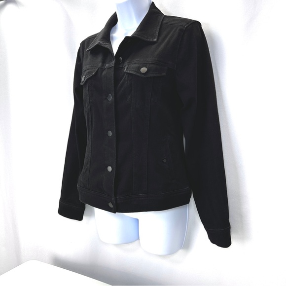 Liverpool Jackets & Blazers - Black Trucker Jacket Liverpool Small Denim Jean Jacket